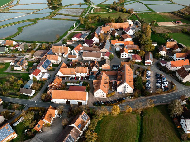 Hochzeitsfotograf Bilder aus der Luft, Acantus zwischen Herzogen-Aurach und Erlangen