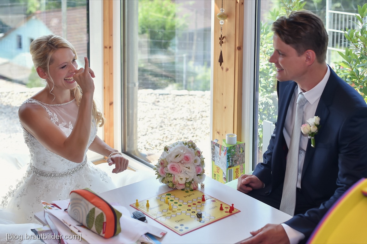 Hochzeit Hotel Ehrenb&uuml;rg - der erste Blick beim Spiel